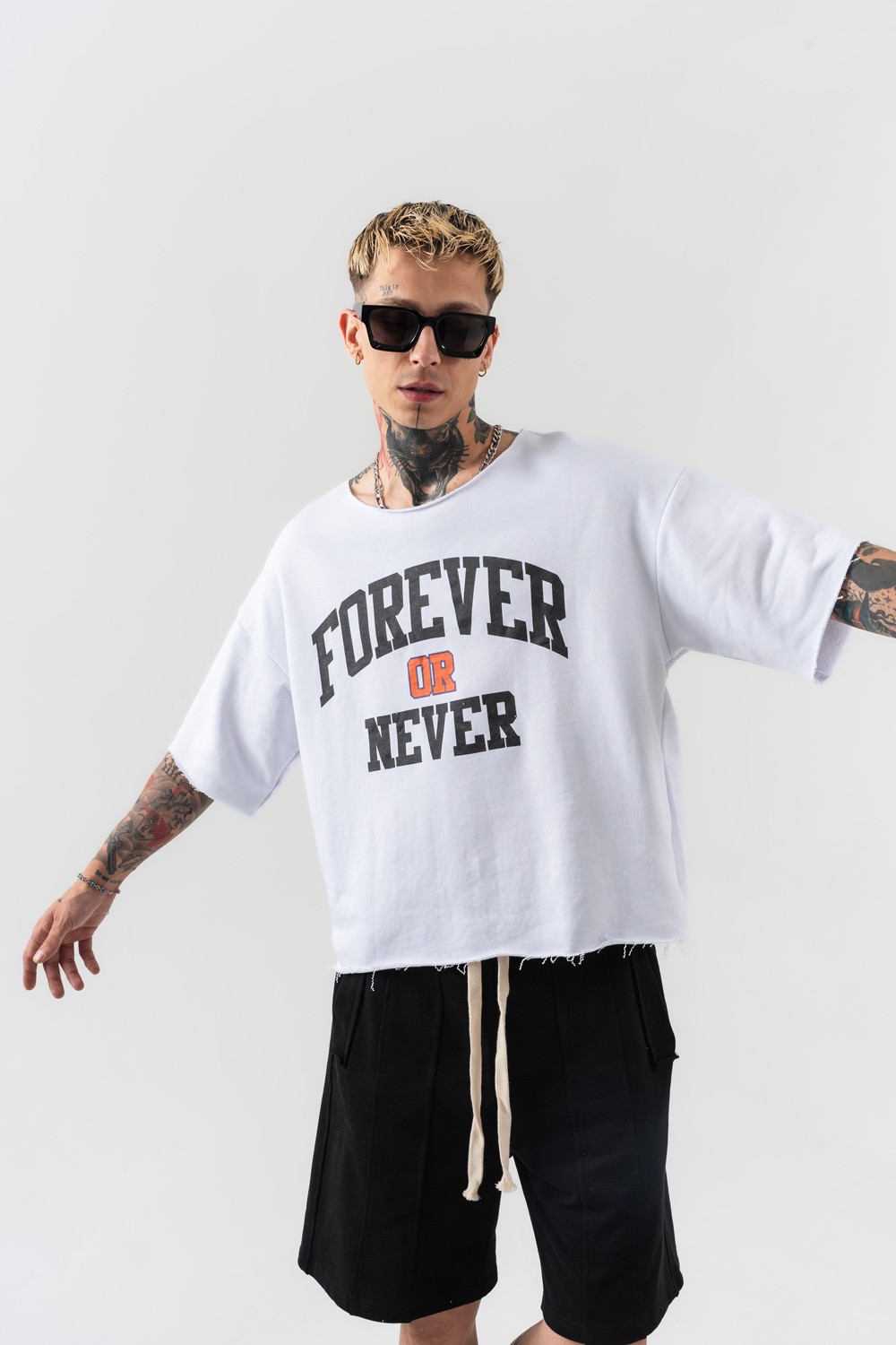Never Oversize Crop T-shirt