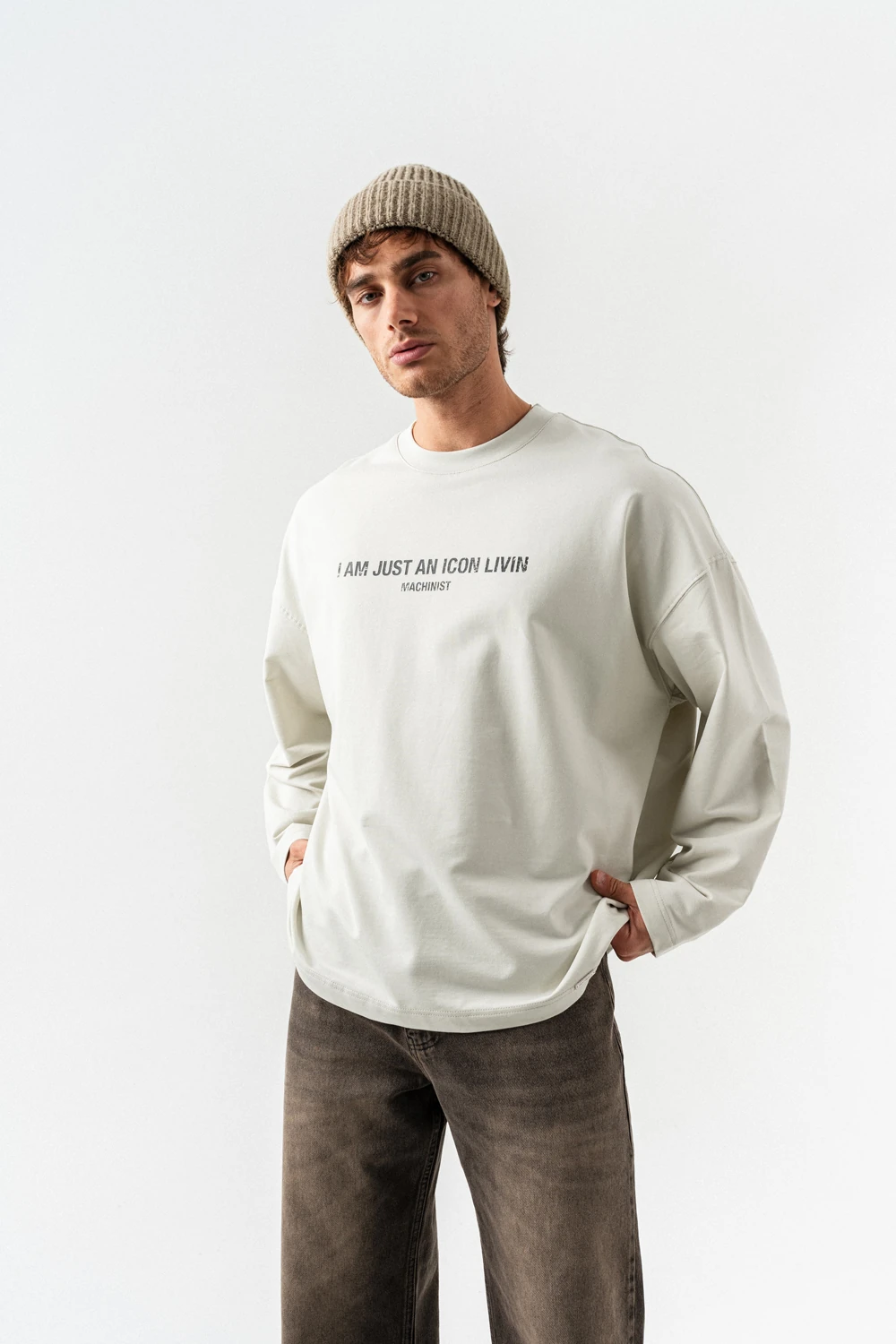 Livin Icon Bisiklet Yaka Sweatshirt