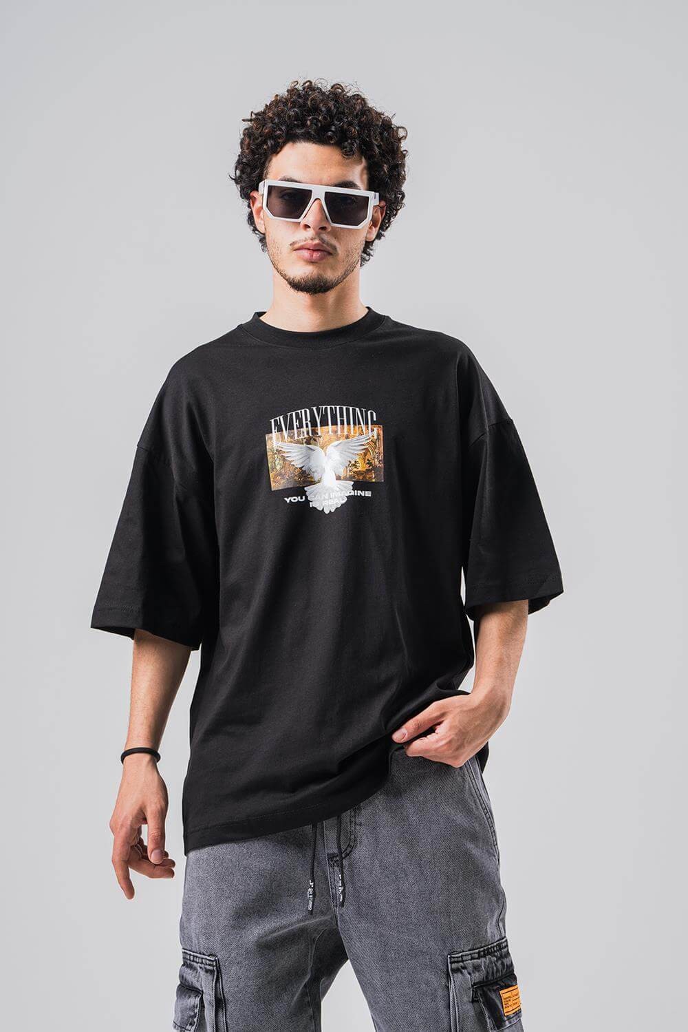 Everything  Bisiklet Yaka Oversize T-shirt