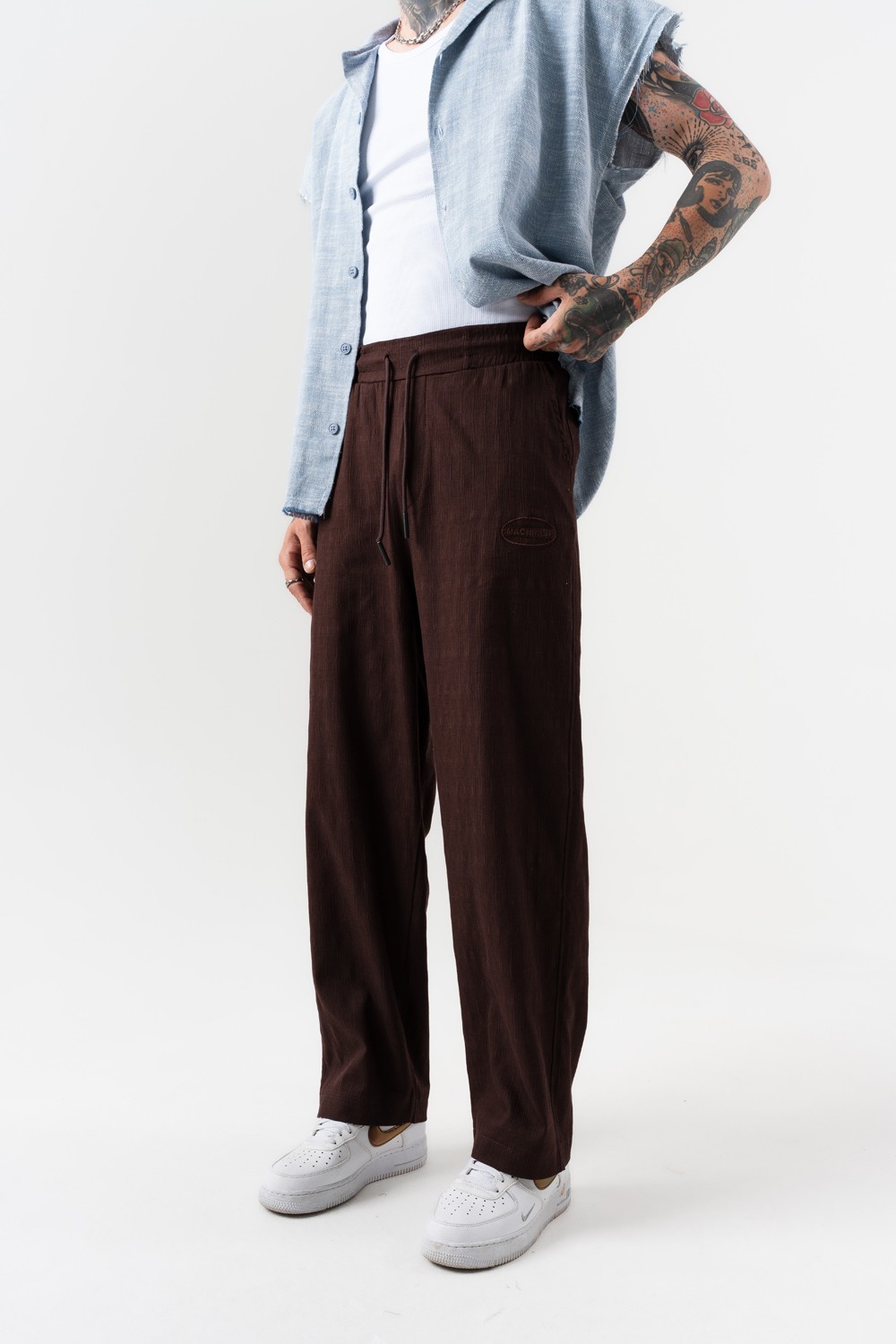 Traveler Keten Baggy Pantolon