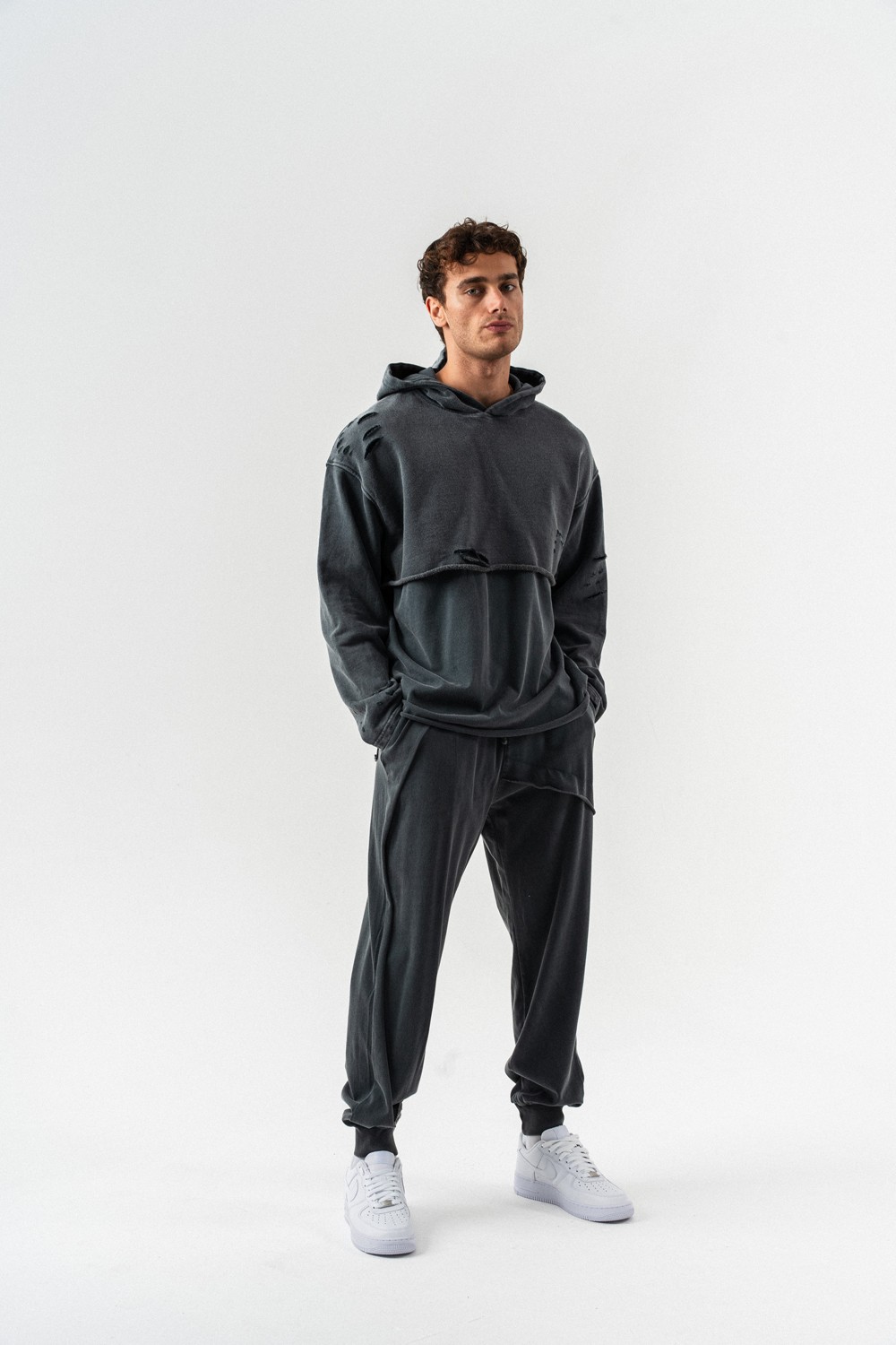 Grindhouse Kesik Detaylı Sweatshirt Hoodie