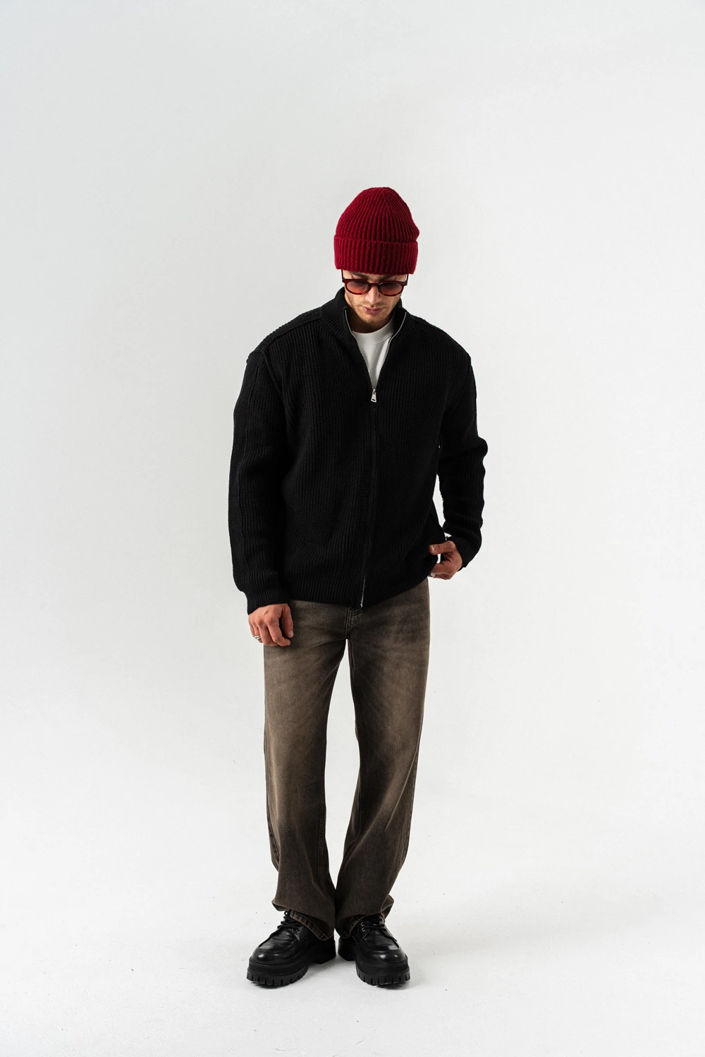 Frame Fermuarlı Kazak