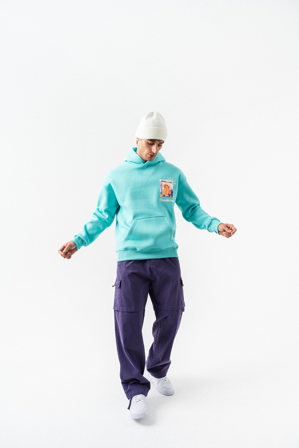 Casablanca Nakış ve Patch Detay Sweatshirt Hoodie