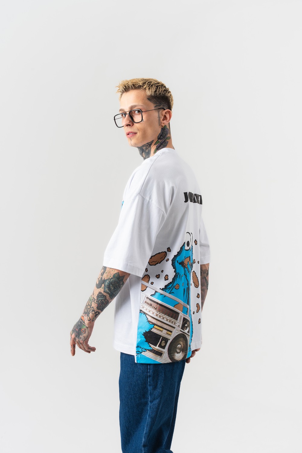 Join Party Sırt Baskılı Oversize T-shirt