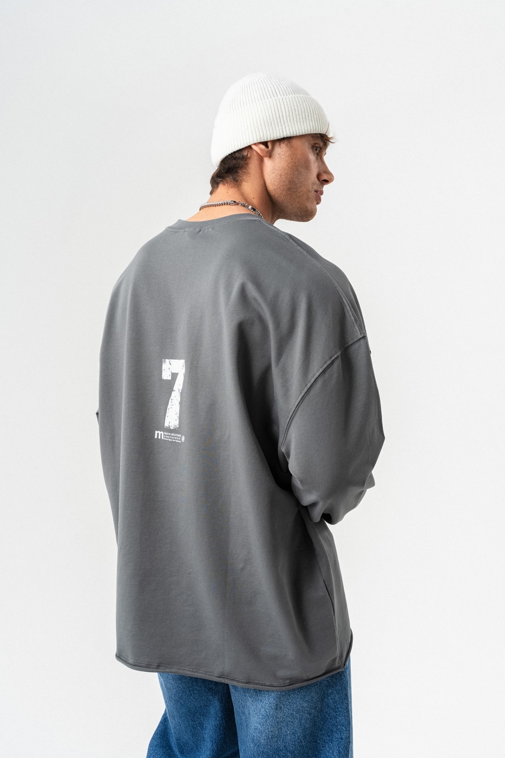 Seven Bisiklet Yaka Sweatshirt