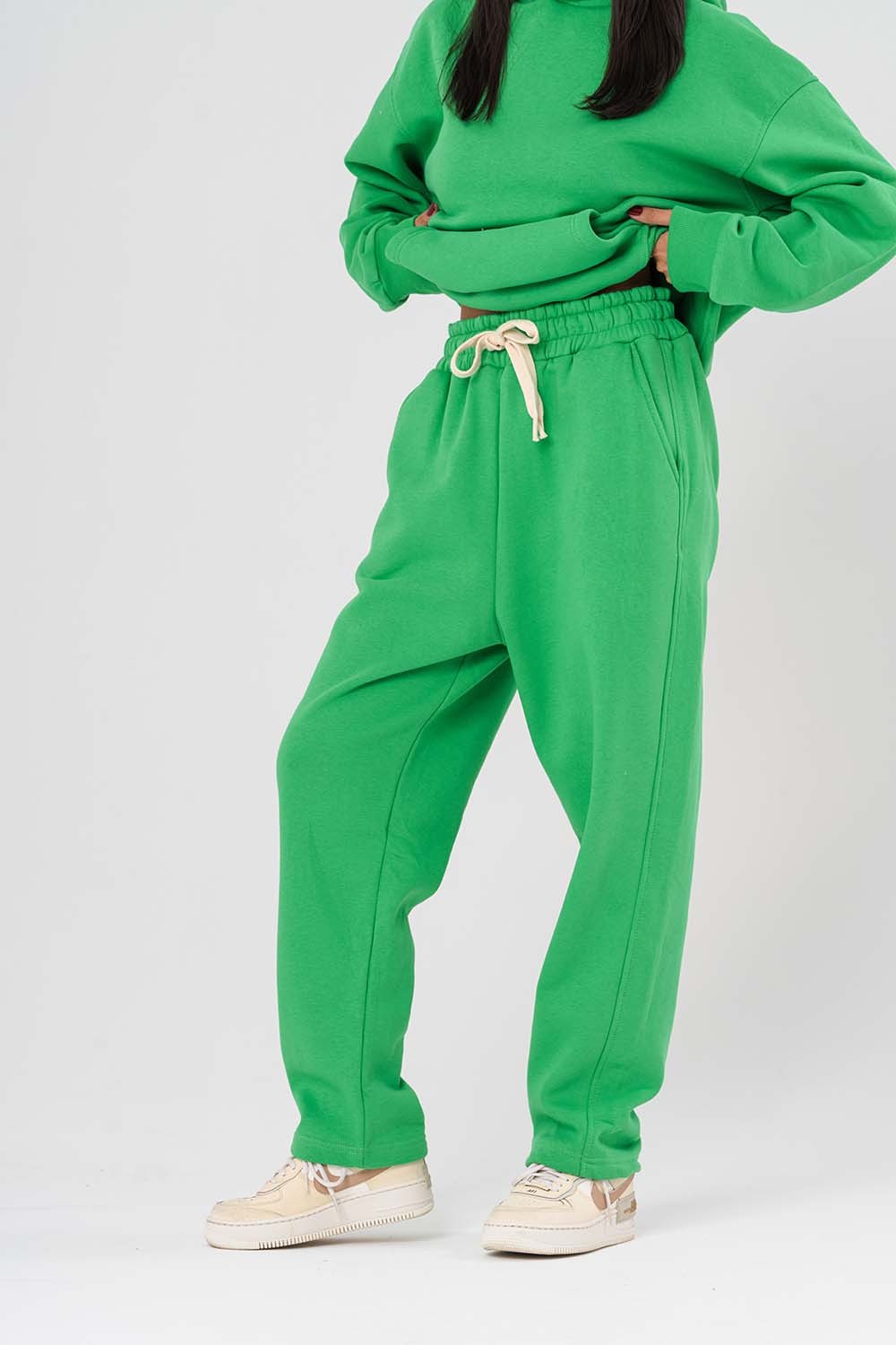 Basic Şardonlu Baggy Eşofman Alt