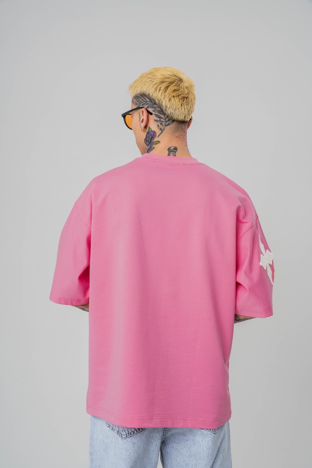 Macrame Nakış Detaylı Oversize T-shirt