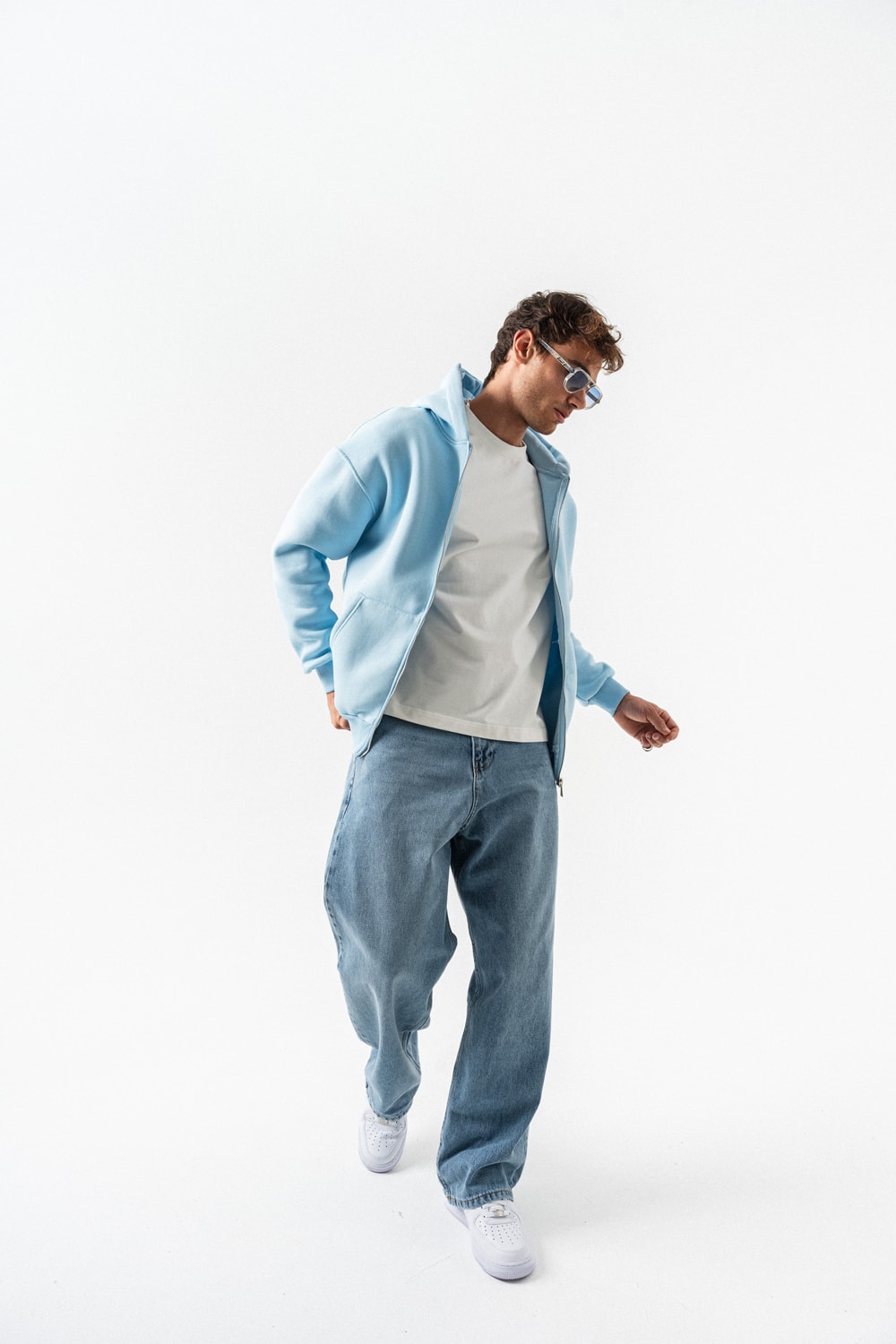 Stoneveil Fermuarlı Sweatshirt Hoodie