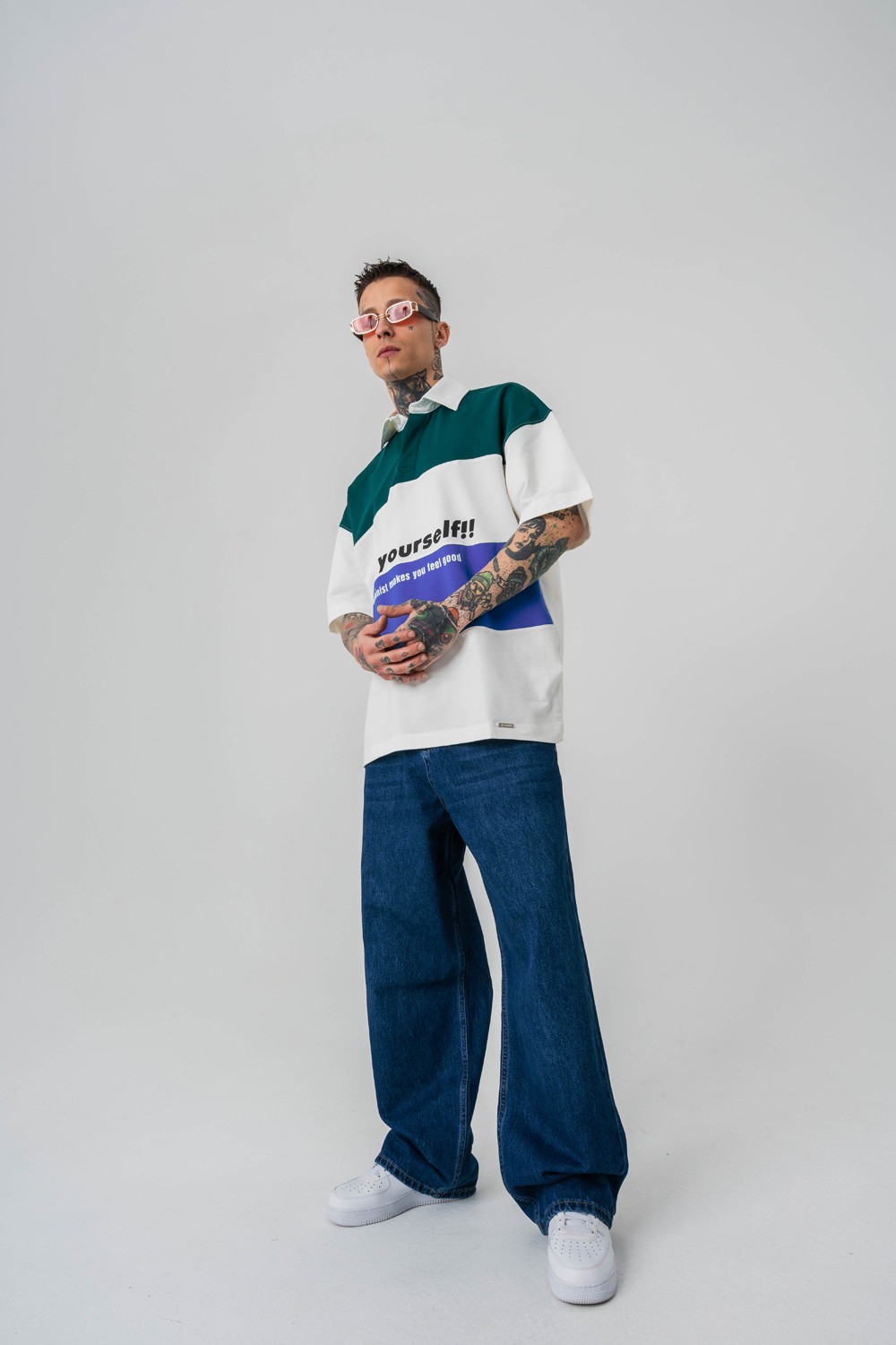 Be Yourself Polo Yaka T-shirt