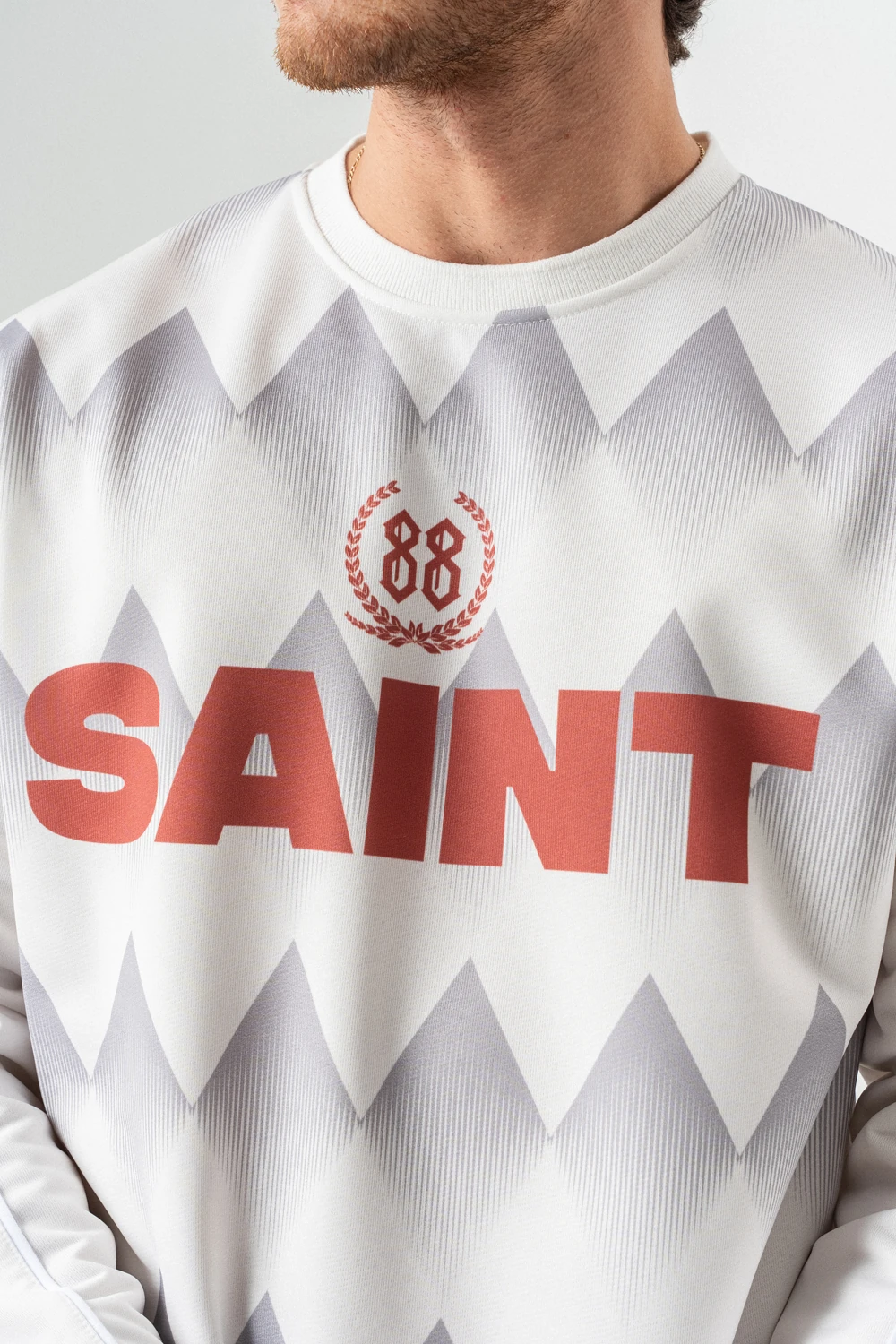 Saint Bisiklet Yaka Uzun Kol Forma Sweatshirt