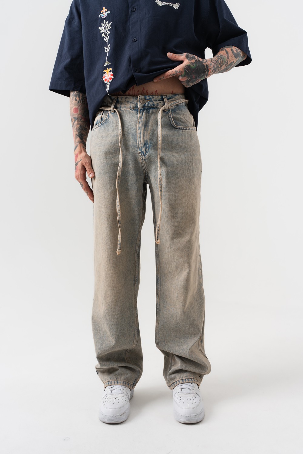 Ghostline Jean Baggy Pantolon - Mavi