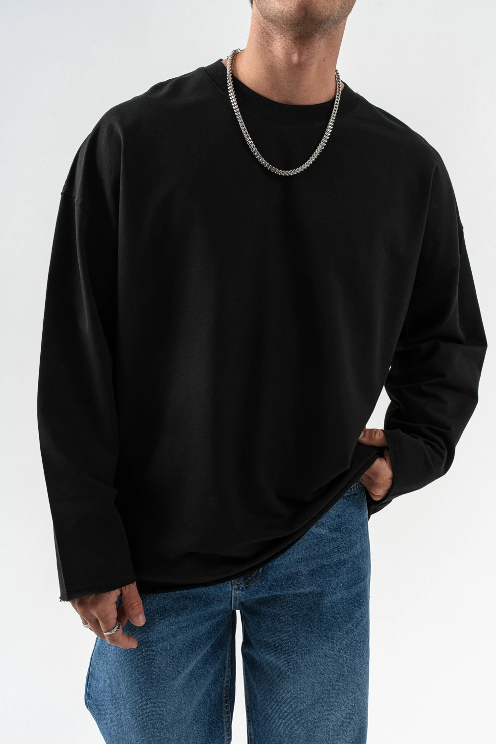 Seven Bisiklet Yaka Sweatshirt