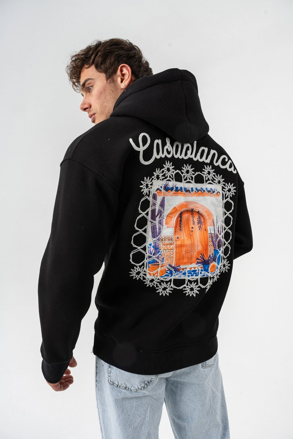 Casablanca Nakış ve Patch Detay Sweatshirt Hoodie