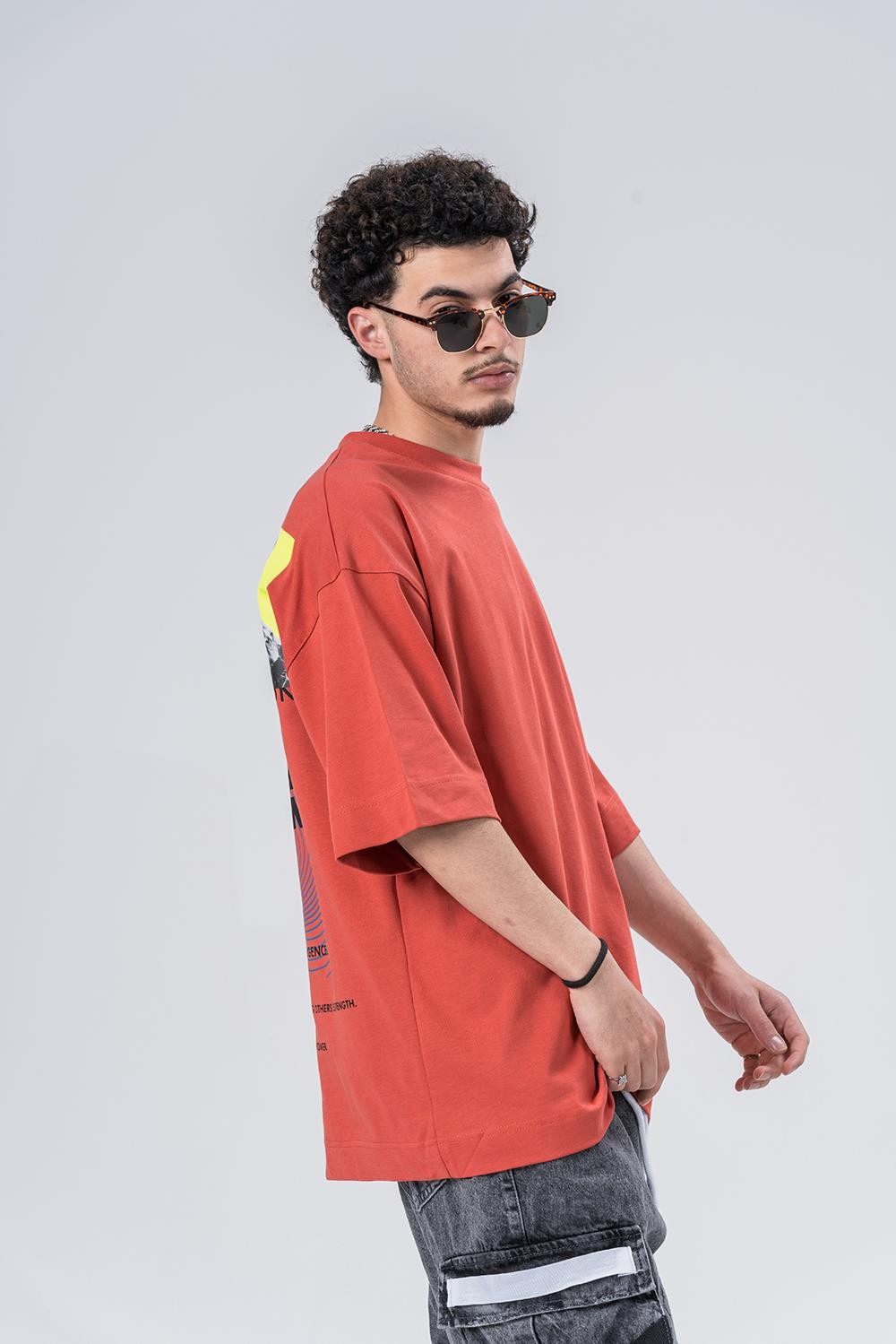 Progress  Bisiklet Yaka Oversize T-shirt