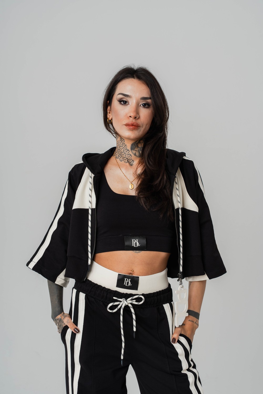 Breezyfit Crop ve Kapüşonlı Kadın T-shirt 2'li Set