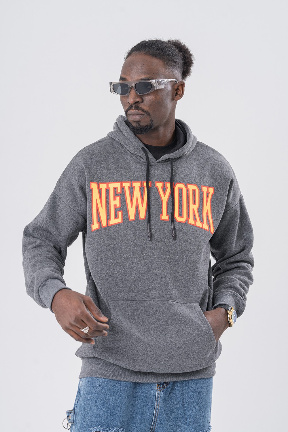 New York Kapüşonlu Sweatshirt