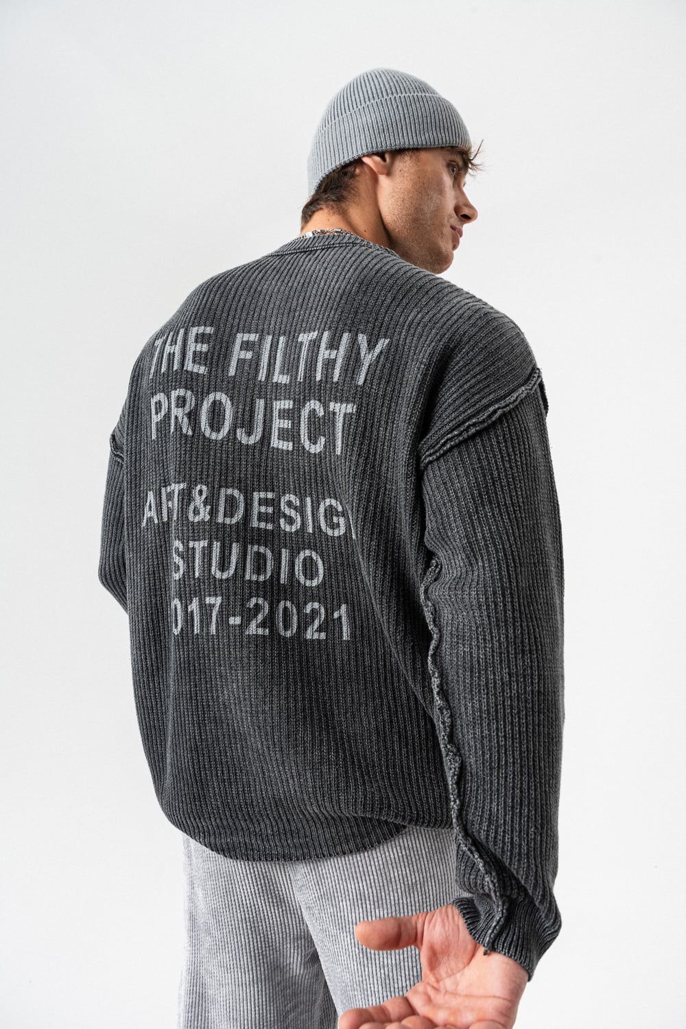 Project Bisiklet Yaka Triko Kazak