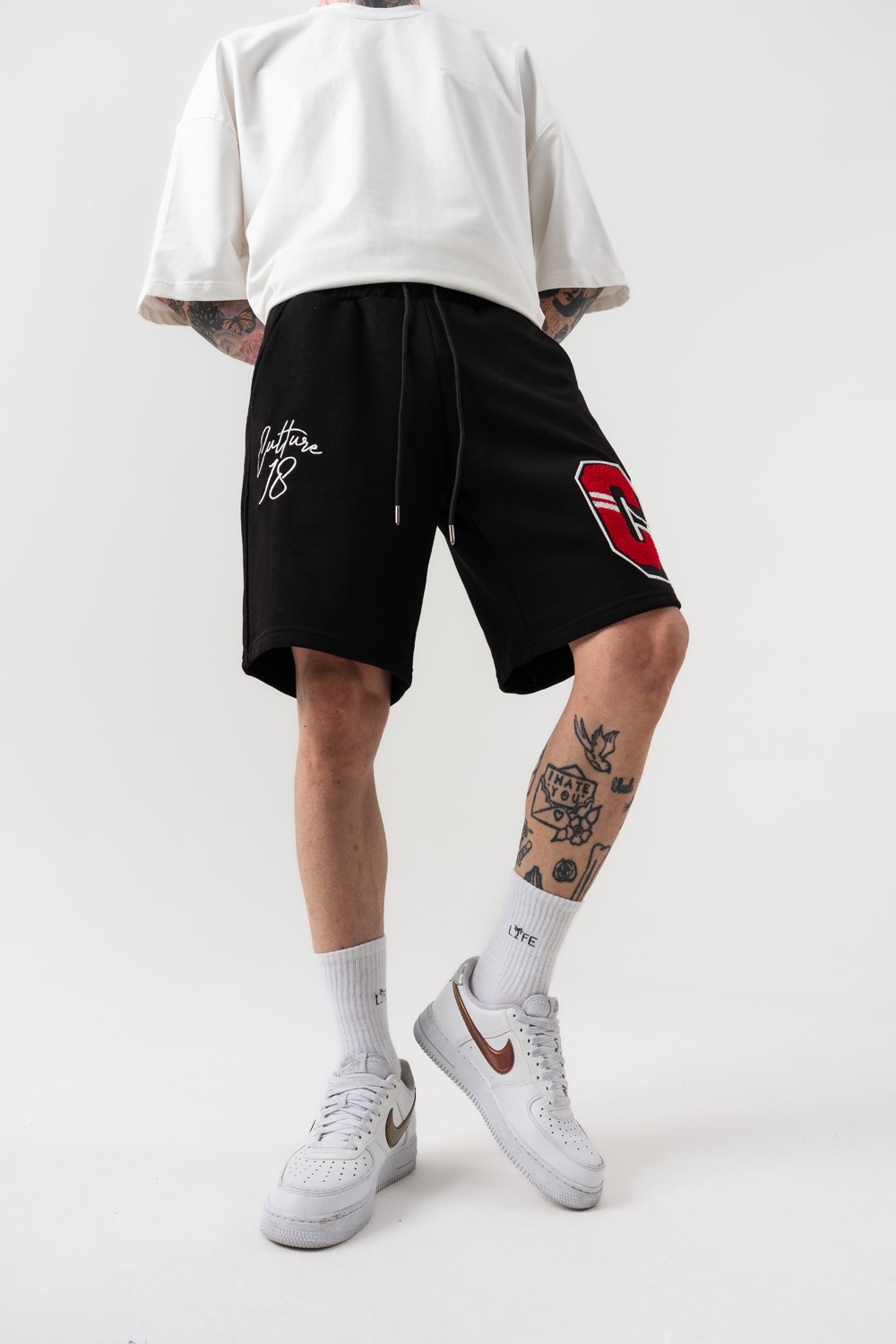 Culture C Nakışlı Oversize Şort