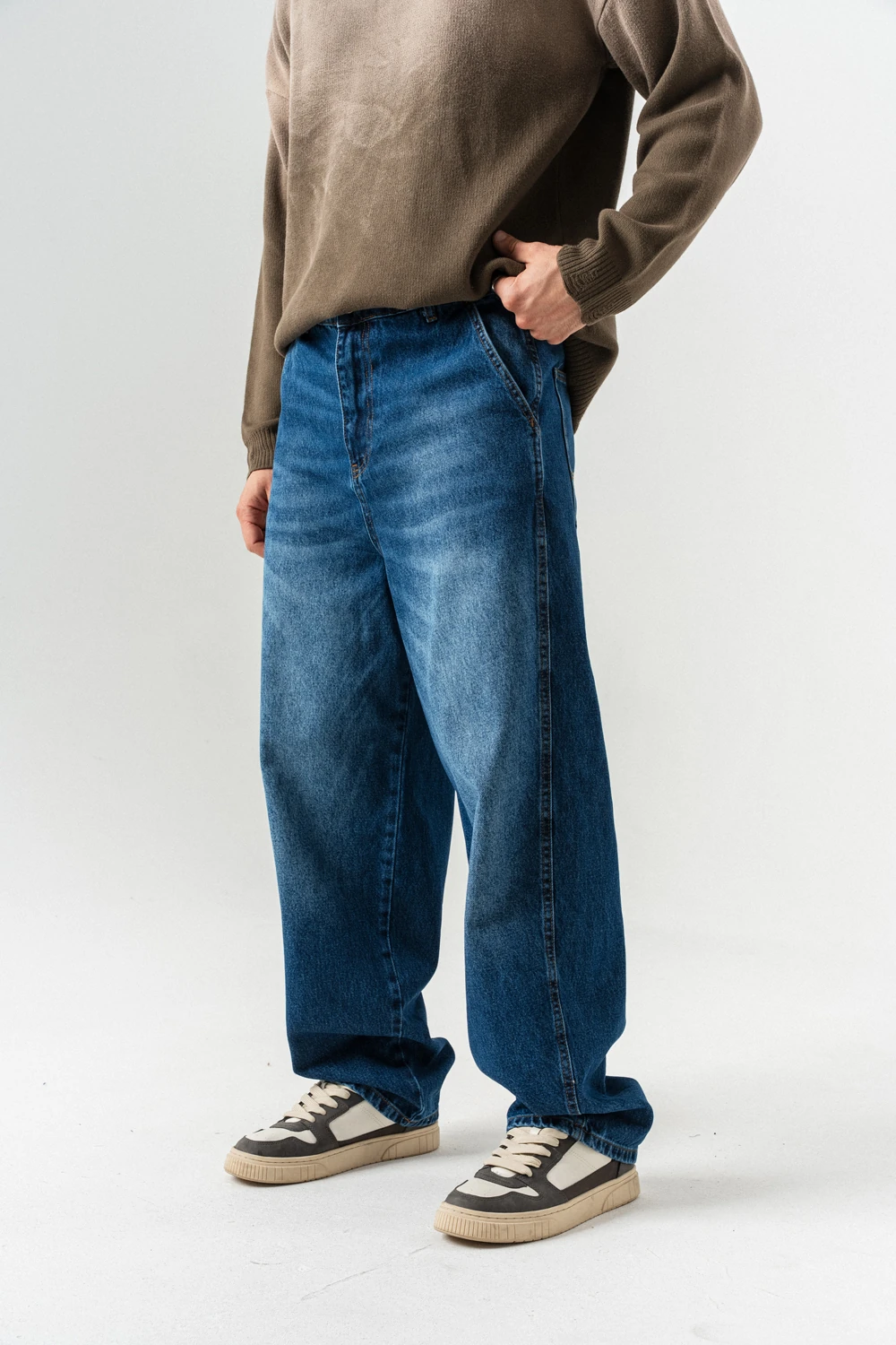Baremood Baggy Jean Pantolon - Mavi