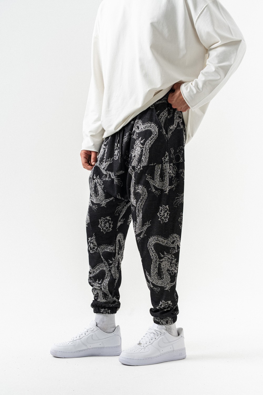 Kagami Düşük Ağ Jogger Pantolon