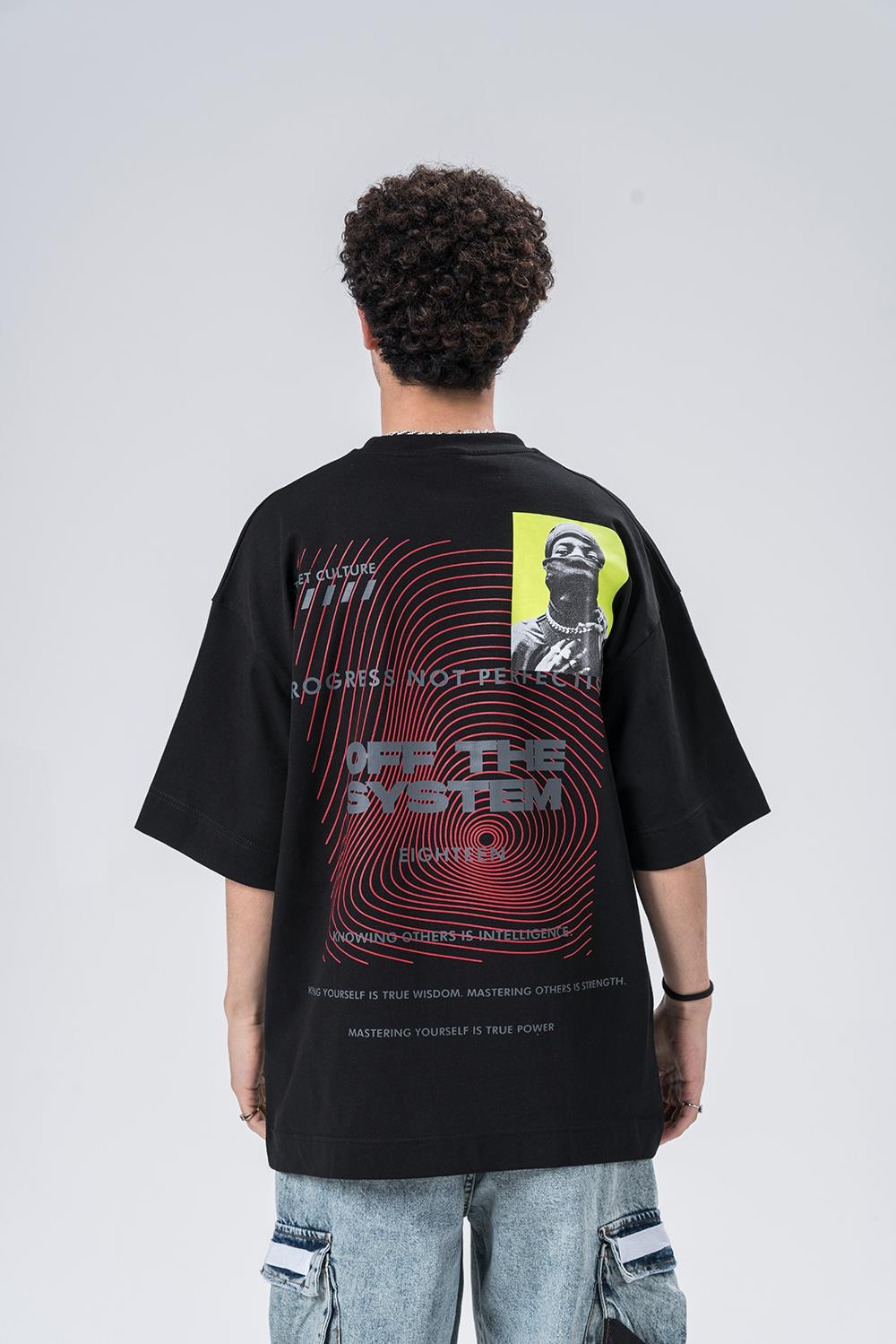 Progress  Bisiklet Yaka Oversize T-shirt