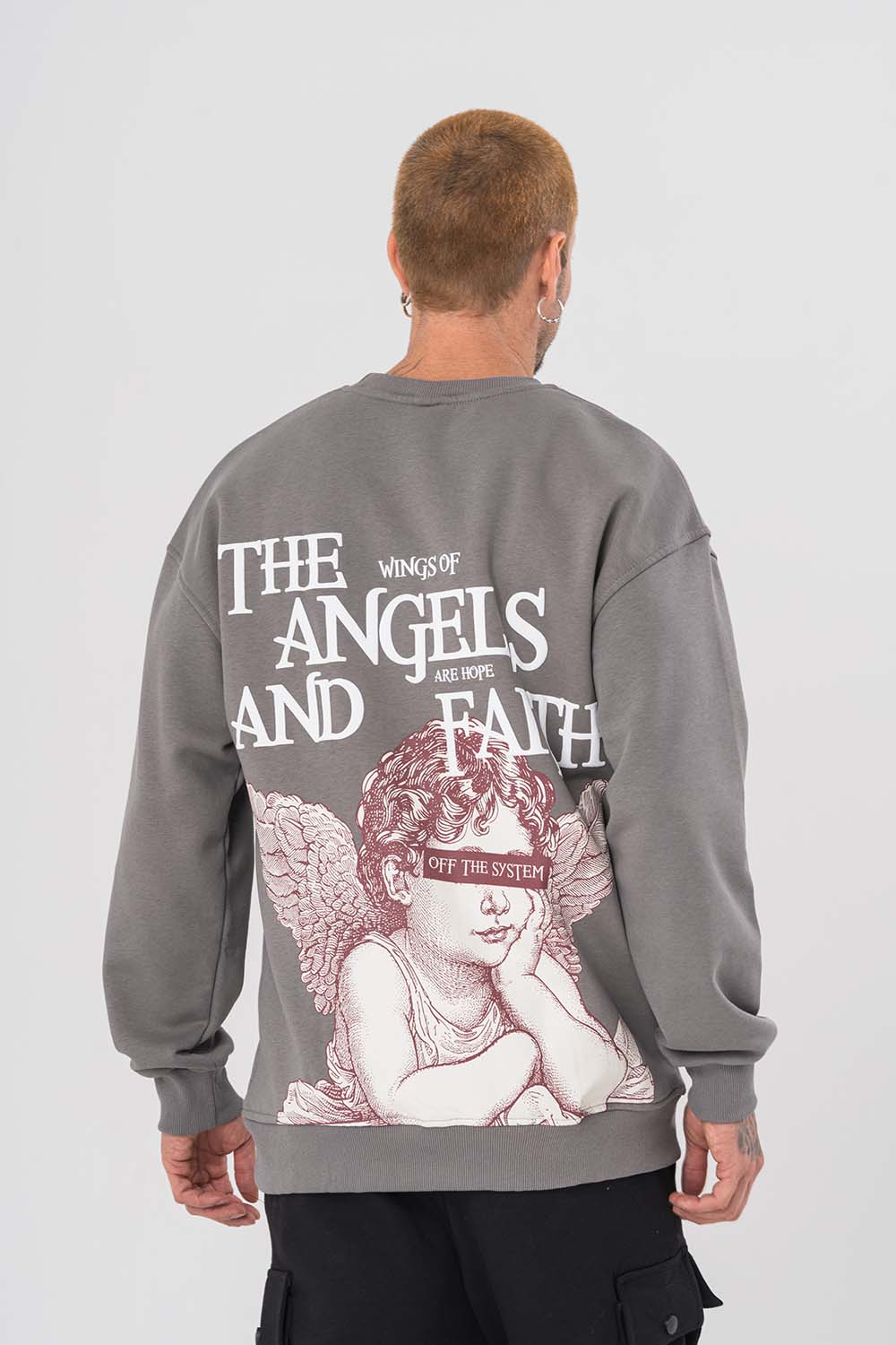 Angels Bisiklet Yaka Sweatshirt