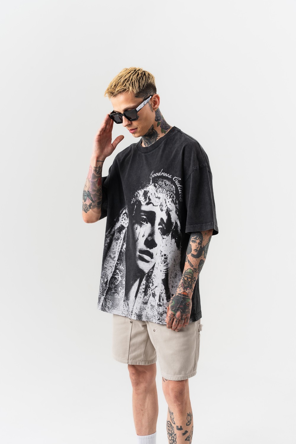Mutezone Yıkamalı Oversize T-shirt