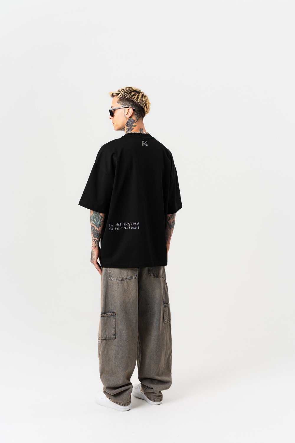 Heart Stitch Nakış Detay Oversize T-shirt