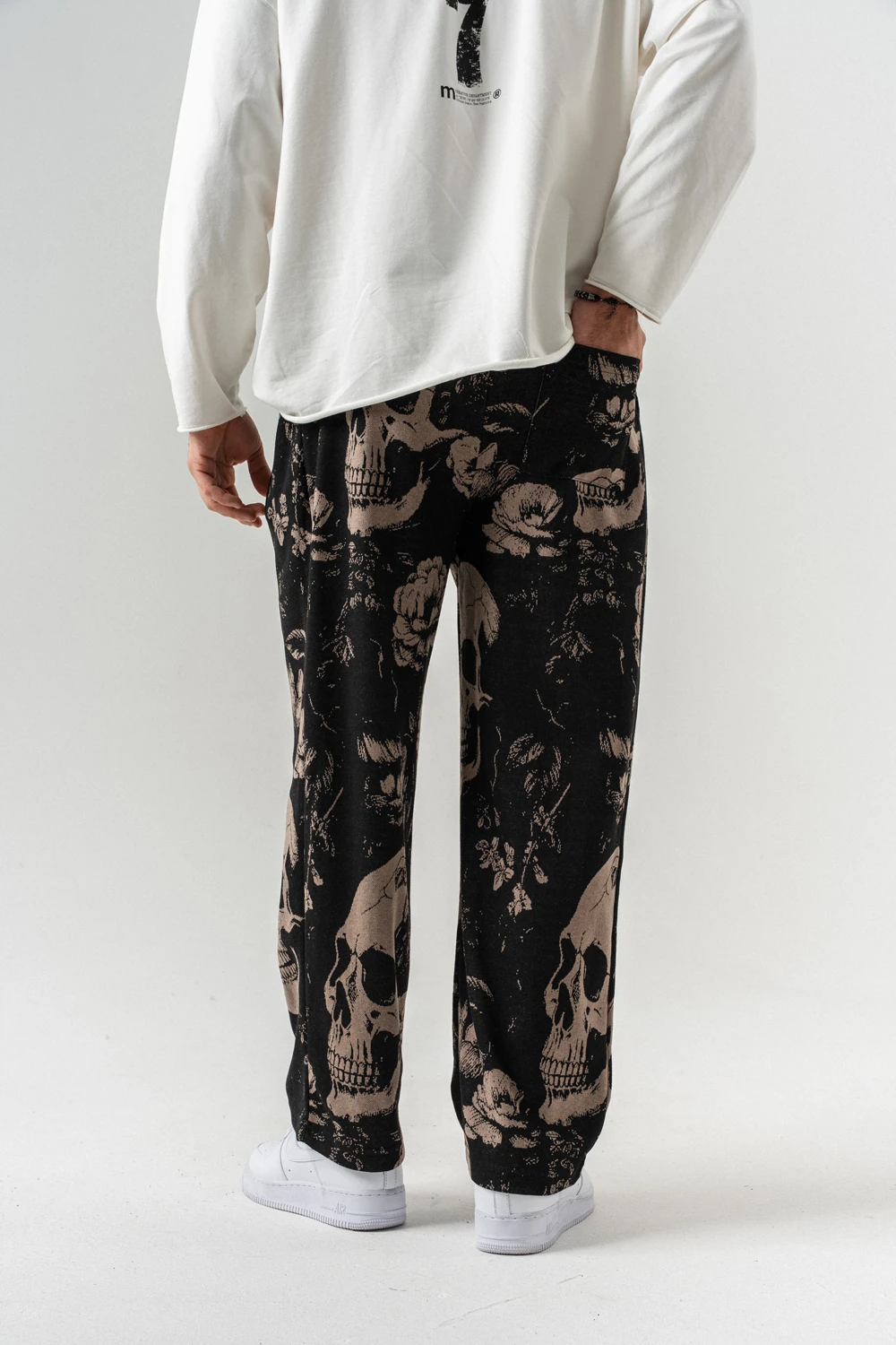 Omen Detay Baskılı Baggy Pantolon