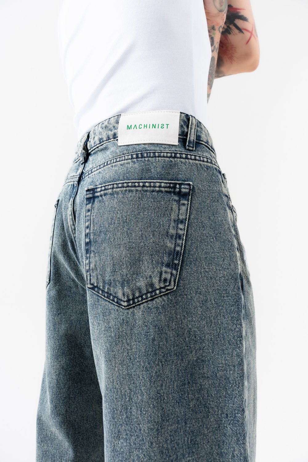 Afterhour Nakış Detaylı Baggy Jean Pantolon