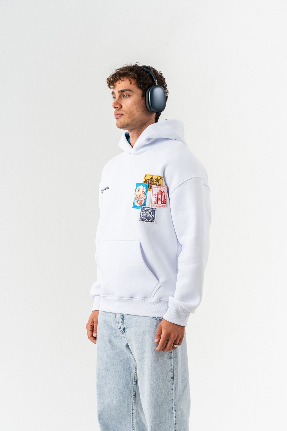Morocco Nakış ve Patch Detay Sweatshirt Hoodie