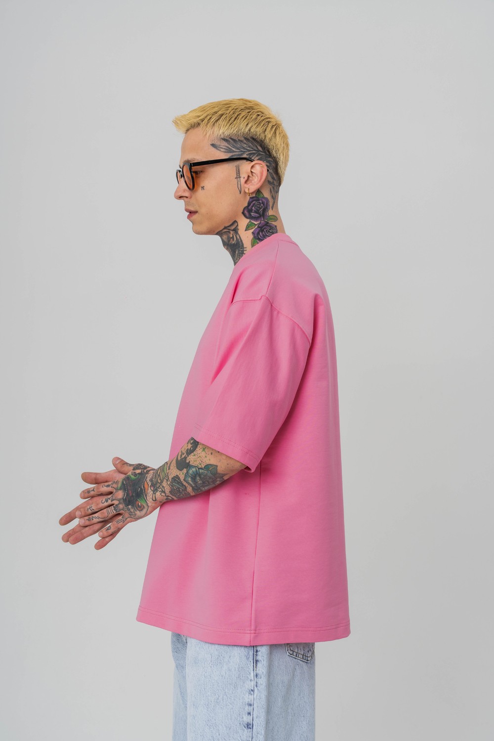 Macrame Nakış Detaylı Oversize T-shirt