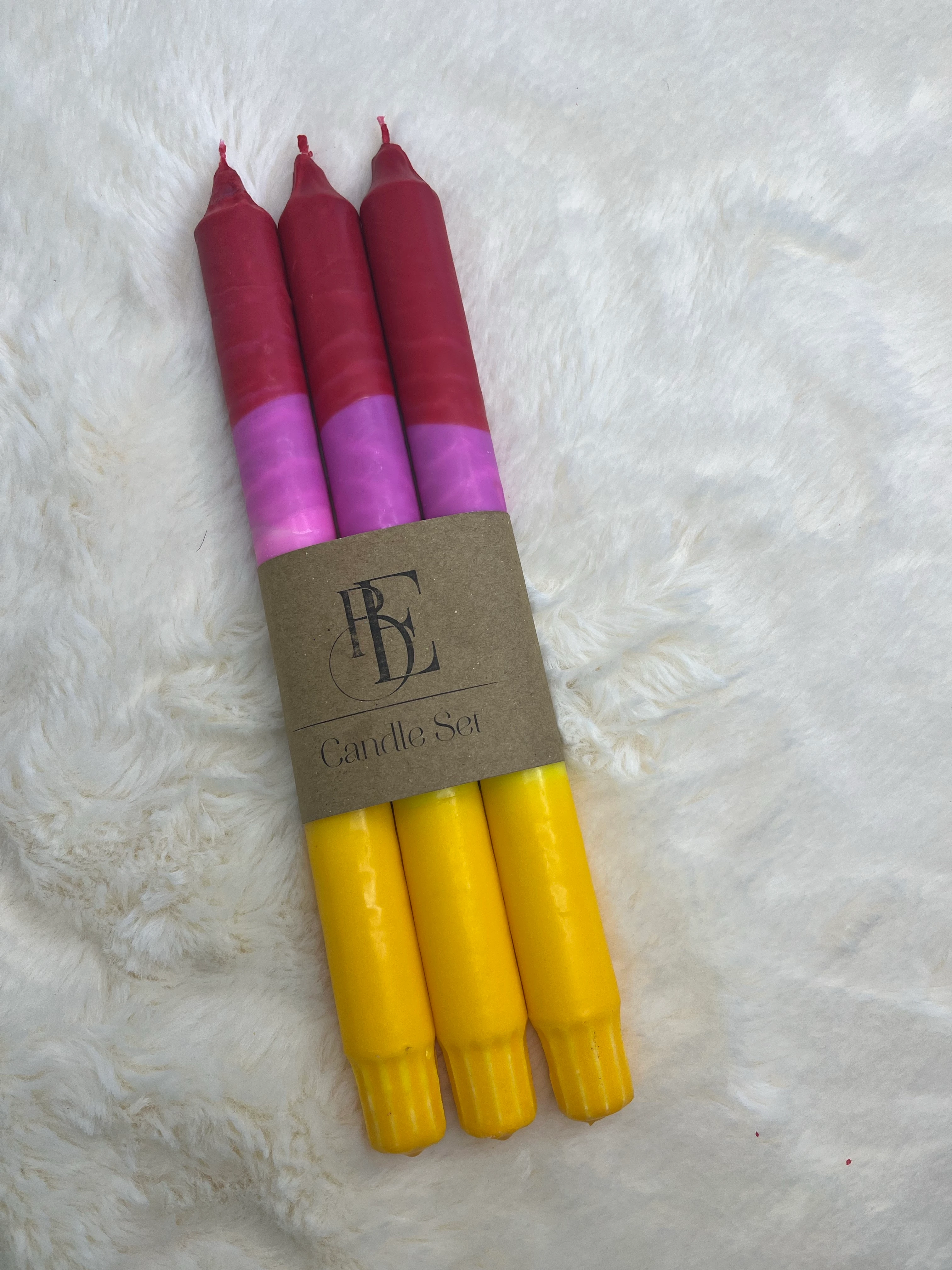 Renkli Şamdan Mum No 4