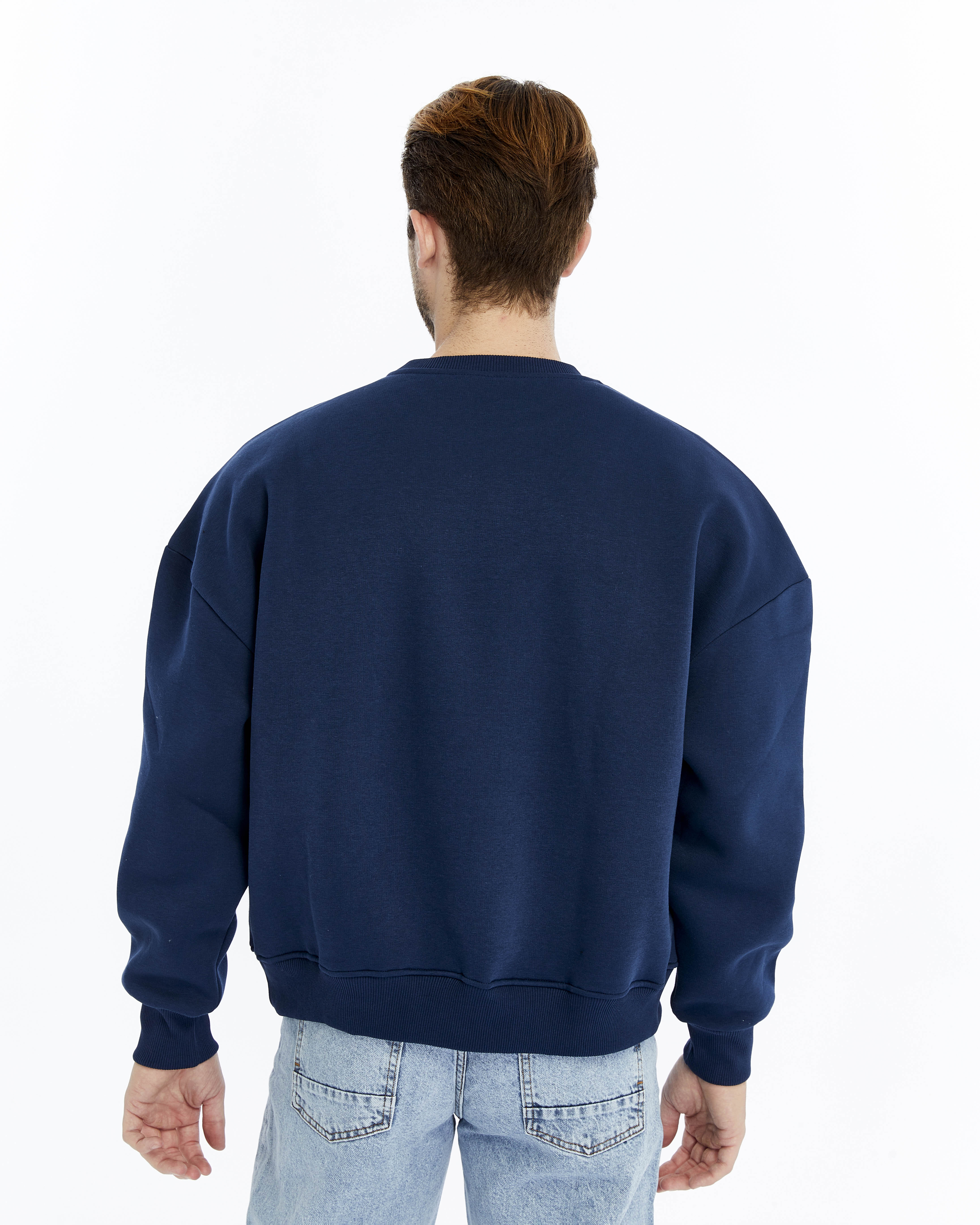 LACİVERT COZY BASIC OVERSIZE SWEAT