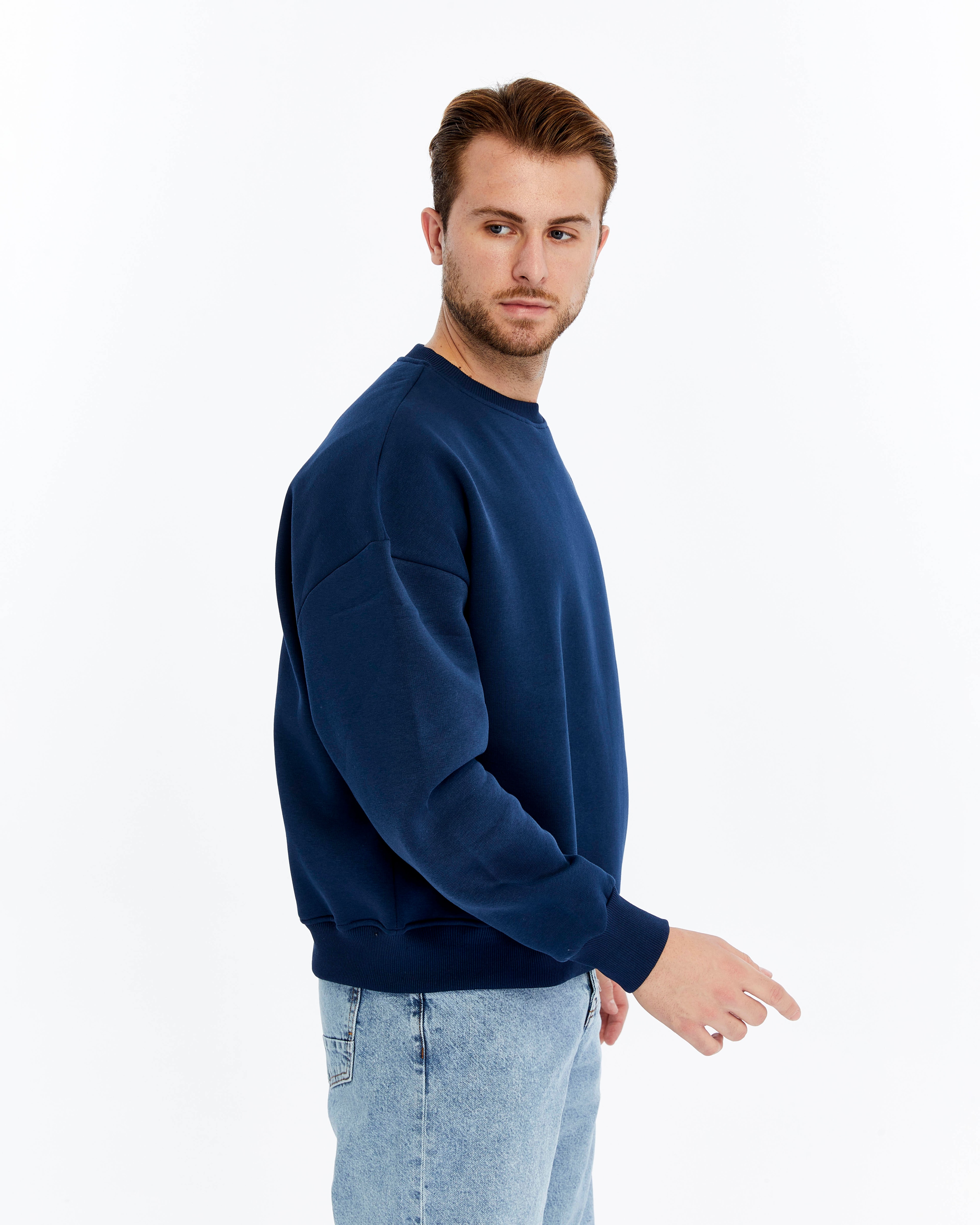 LACİVERT COZY BASIC OVERSIZE SWEAT