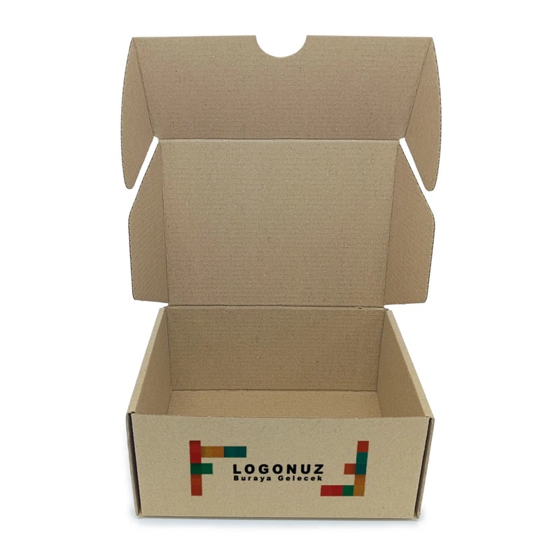 Özel Baskılı E-Ticaret Kutusu 45x40x15 cm Geçmeli Oluklu TST
