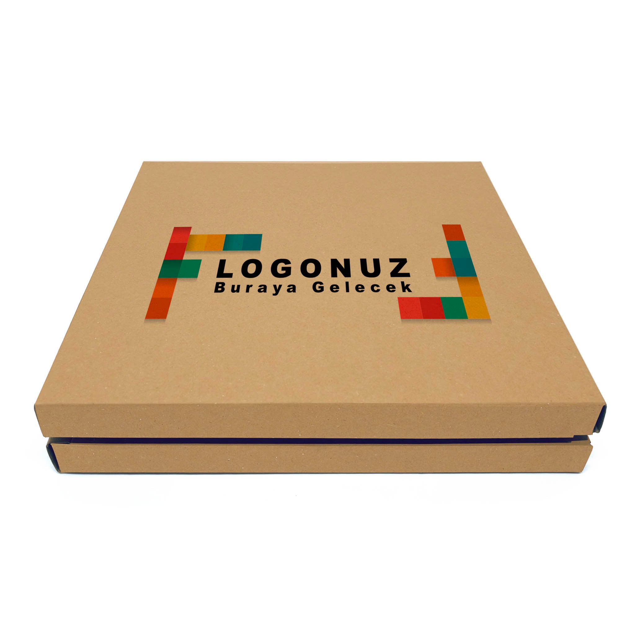 Özel Baskılı Kraft Madlen Kutusu 1000 gr - 21.1x36x2.3 cm