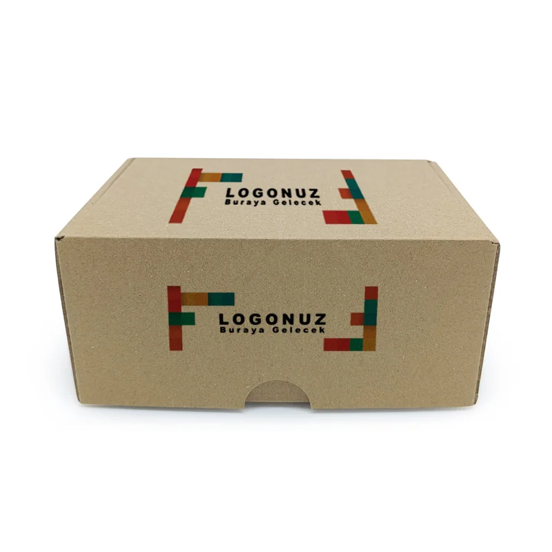 Özel Baskılı E-Ticaret Kutusu 45x40x15 cm Geçmeli Oluklu TST