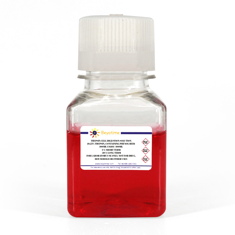 Trypsin Cell Digestion Solution (0.05% trypsin, containing phenol red)