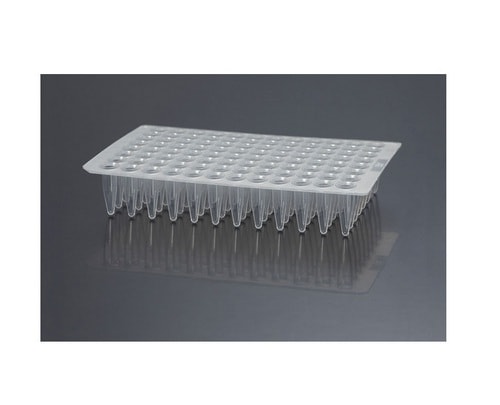 96-Well PCR Plakası, Steril Olmayan, 0.2 mL, RNA/DNA-Free, Kapaksız, Half Skirt