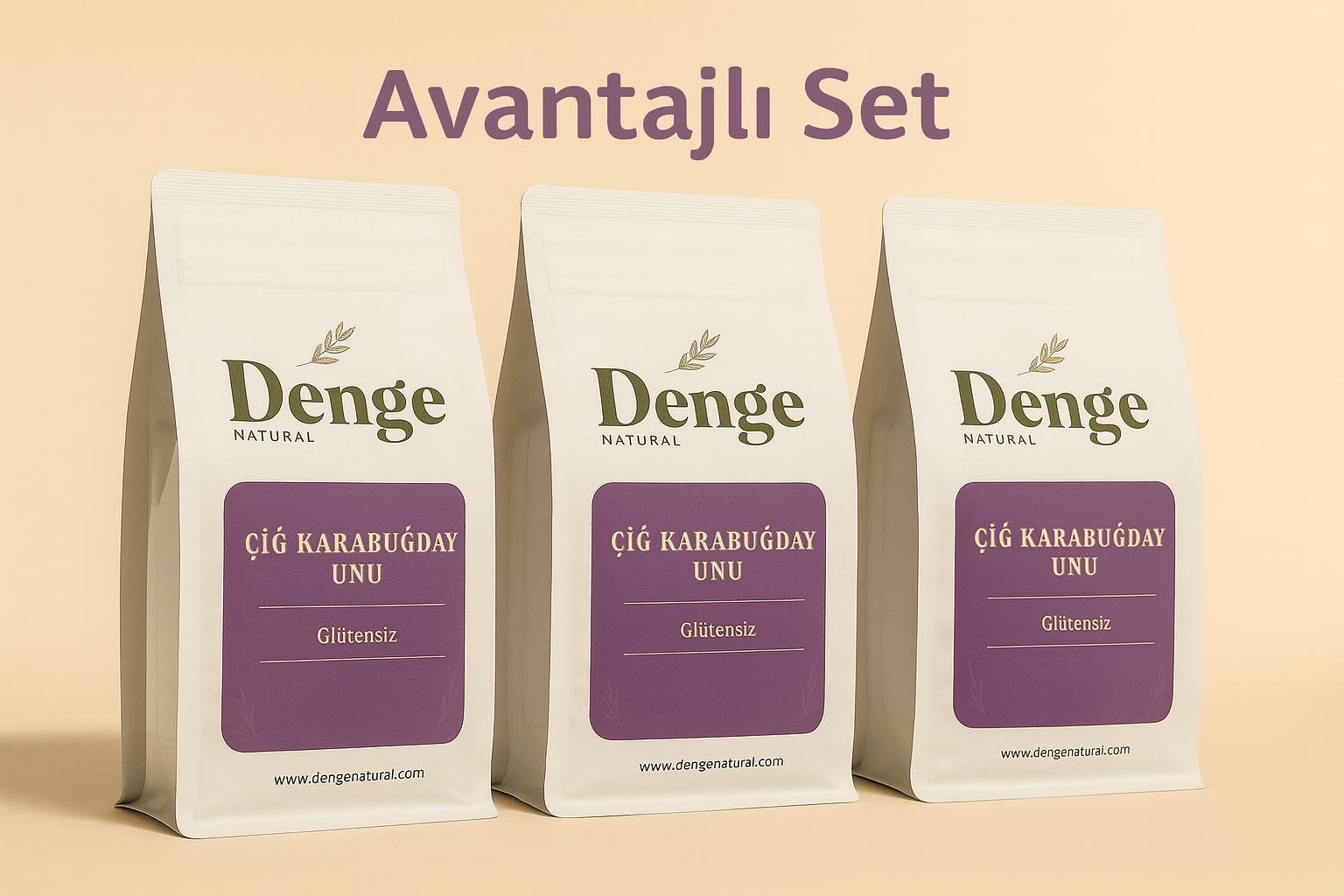 Glütensiz Çiğ Karabuğday Unu Avantajlı Paket 500grx3 