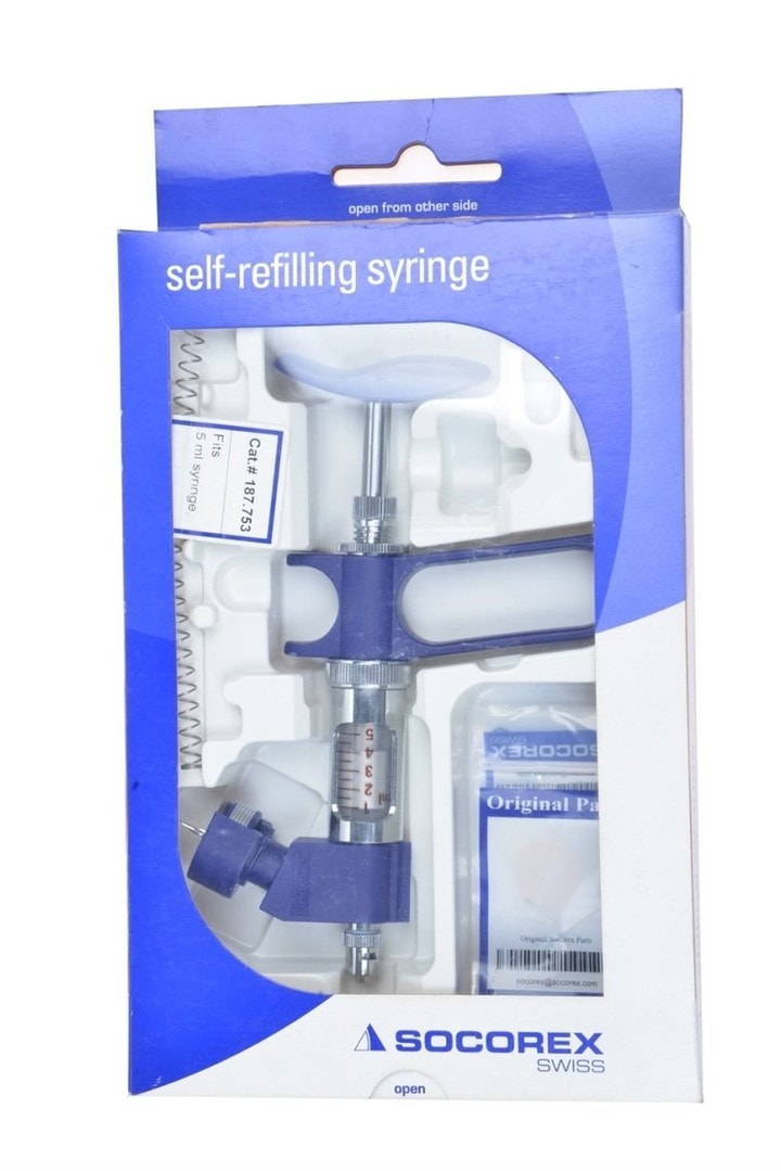 Socorex Rumi Otomatik Enjektör-Şişe Adaptörlü 0.5-5 ml