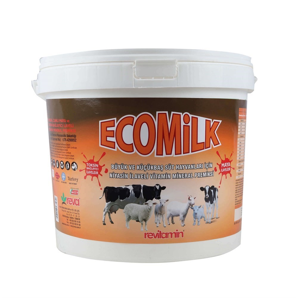 Revitamin Eco Milk Büyük ve Küçükbaş Hayvan Vitamin Mineral Premiks