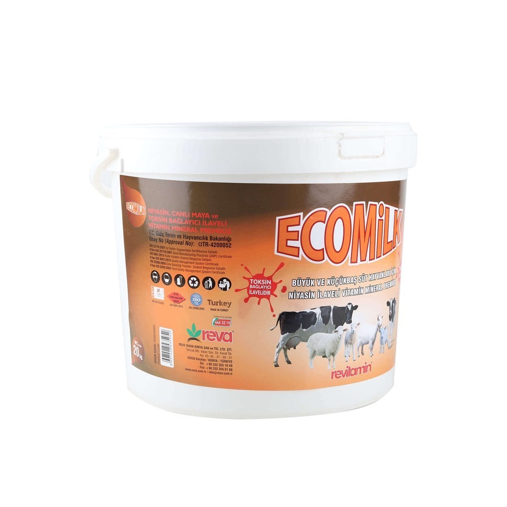 Revitamin Eco Milk Büyük ve Küçükbaş Hayvan Vitamin Mineral Premiks