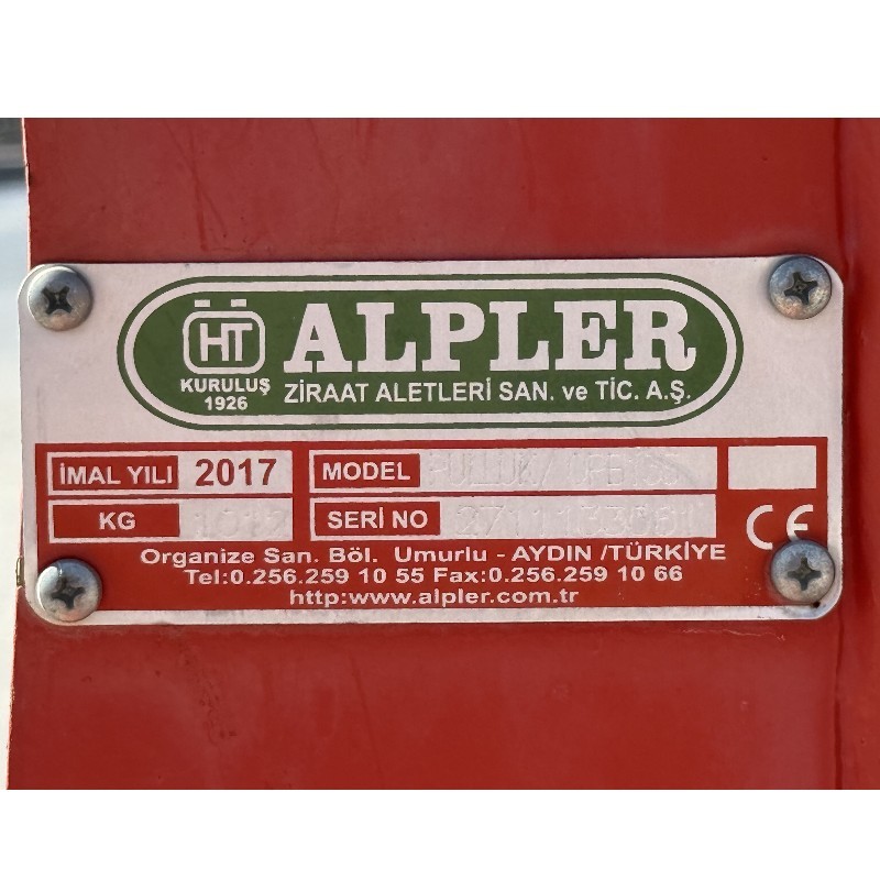 Alpler 5 li Otomatik 12-13-14 No Ayarlı Pulluk 120 Şase-2.El