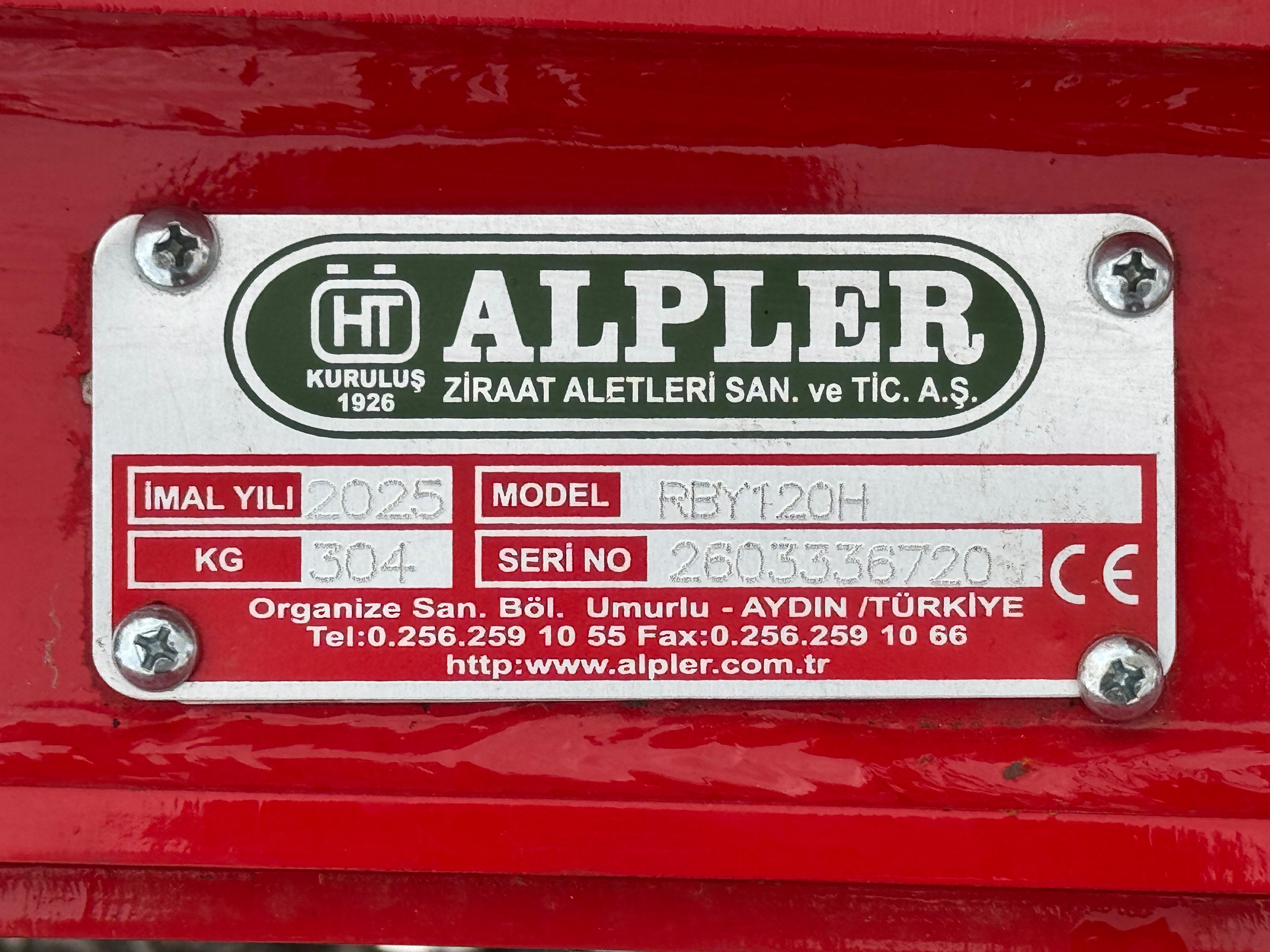 Alpler 120 Hidrolik Kaydırmalı Mini Rotovatör
