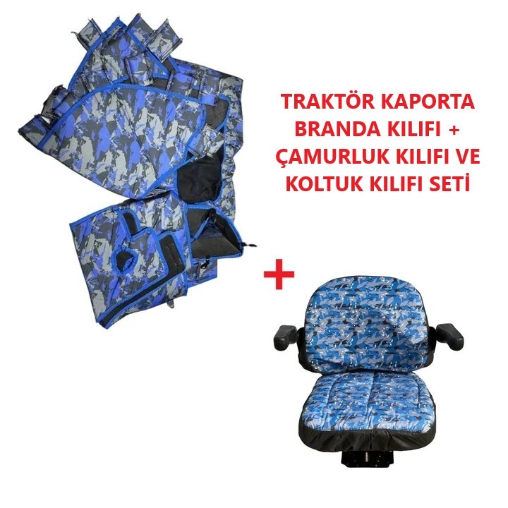 New Holland T 3.60 B Traktör Kaporta ve Koltuk Kılıfı Seti