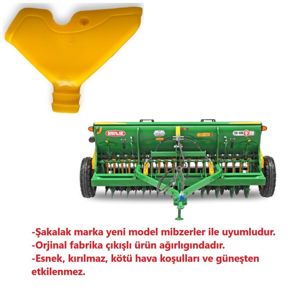 Şakalak Yeni Model Hububat Mibzer Gübre ve Tohum Kafa-6 Adet