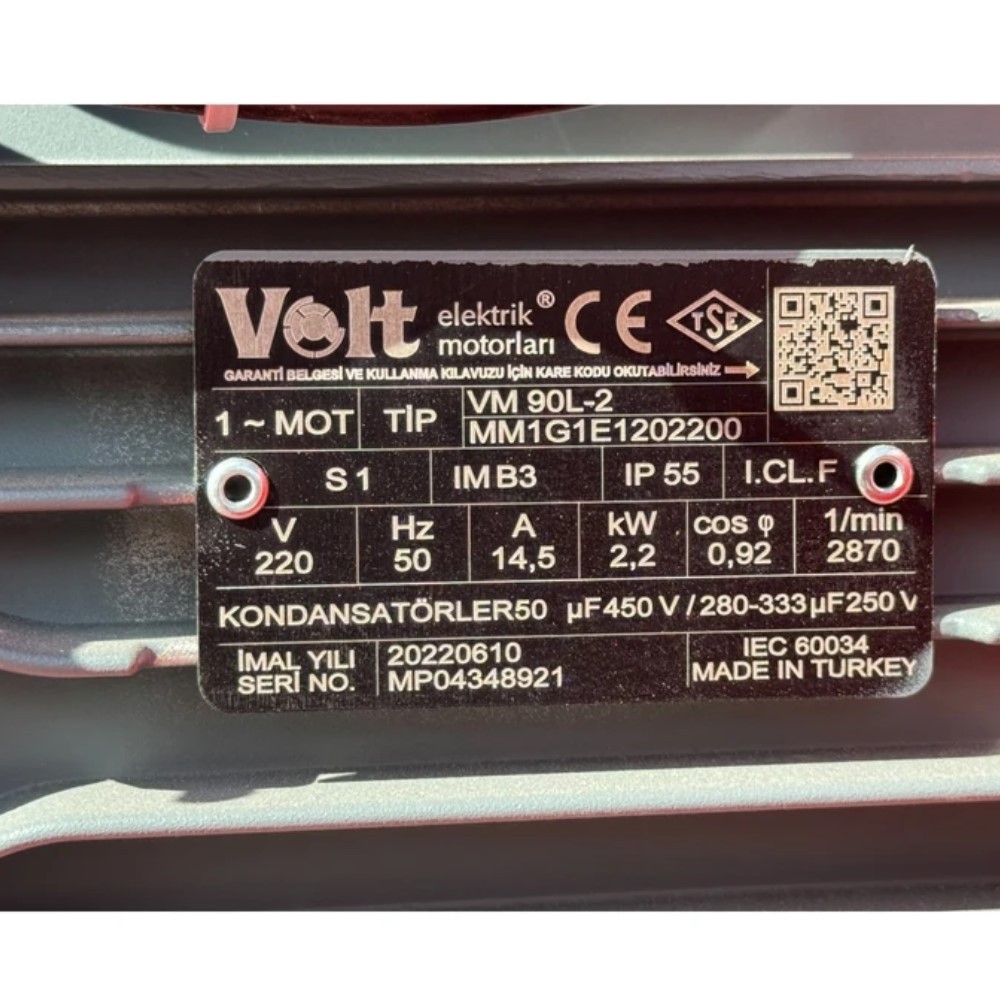 Saman Aspiratörü Mini 2,2kW 3HP 220V ve 6 Metre Hortumu