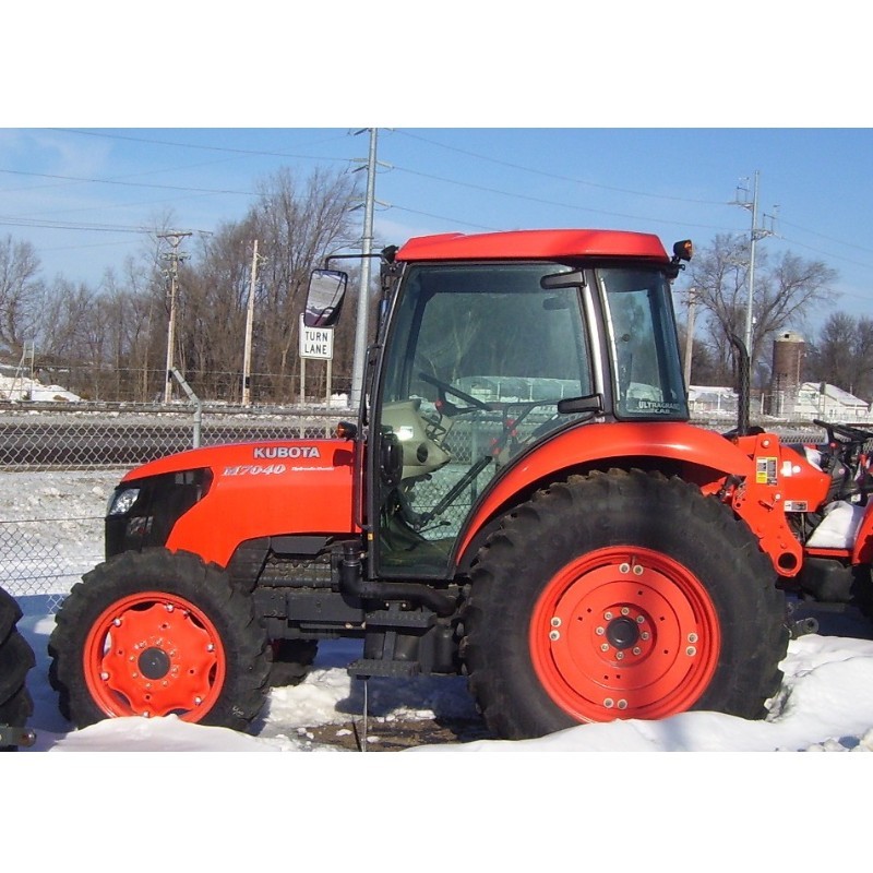 Kubota M 7040 Kabinli Traktör Kaporta Branda ve Koltuk Kılıfı Seti